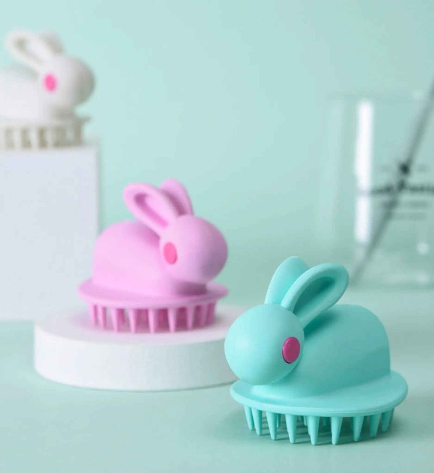 Soft Rubber Massage Scrub Brush for Kids' Scalp