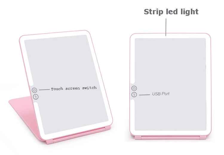 Multifunctional LED Makeup Mirror