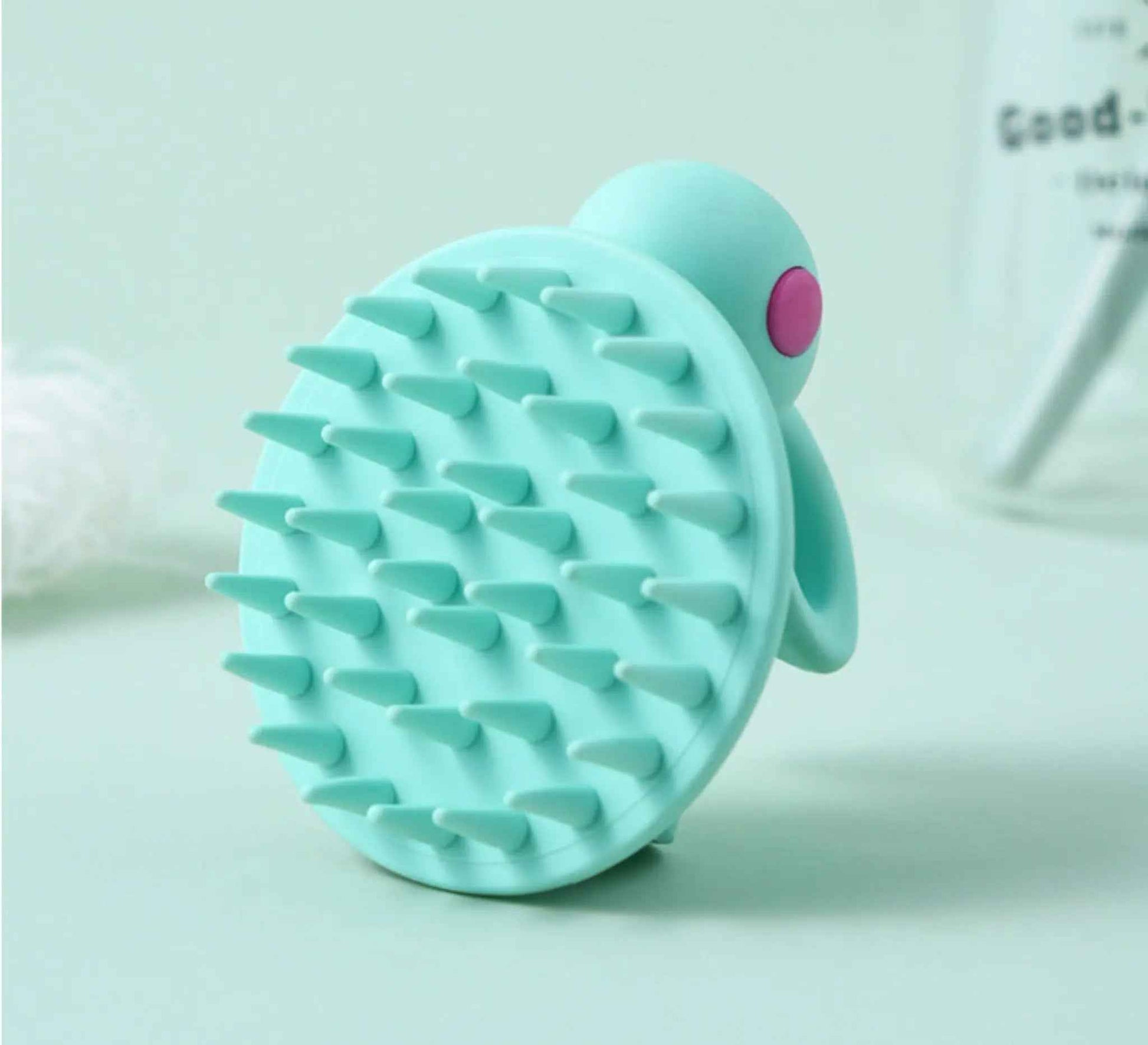 Soft Rubber Massage Scrub Brush for Kids' Scalp