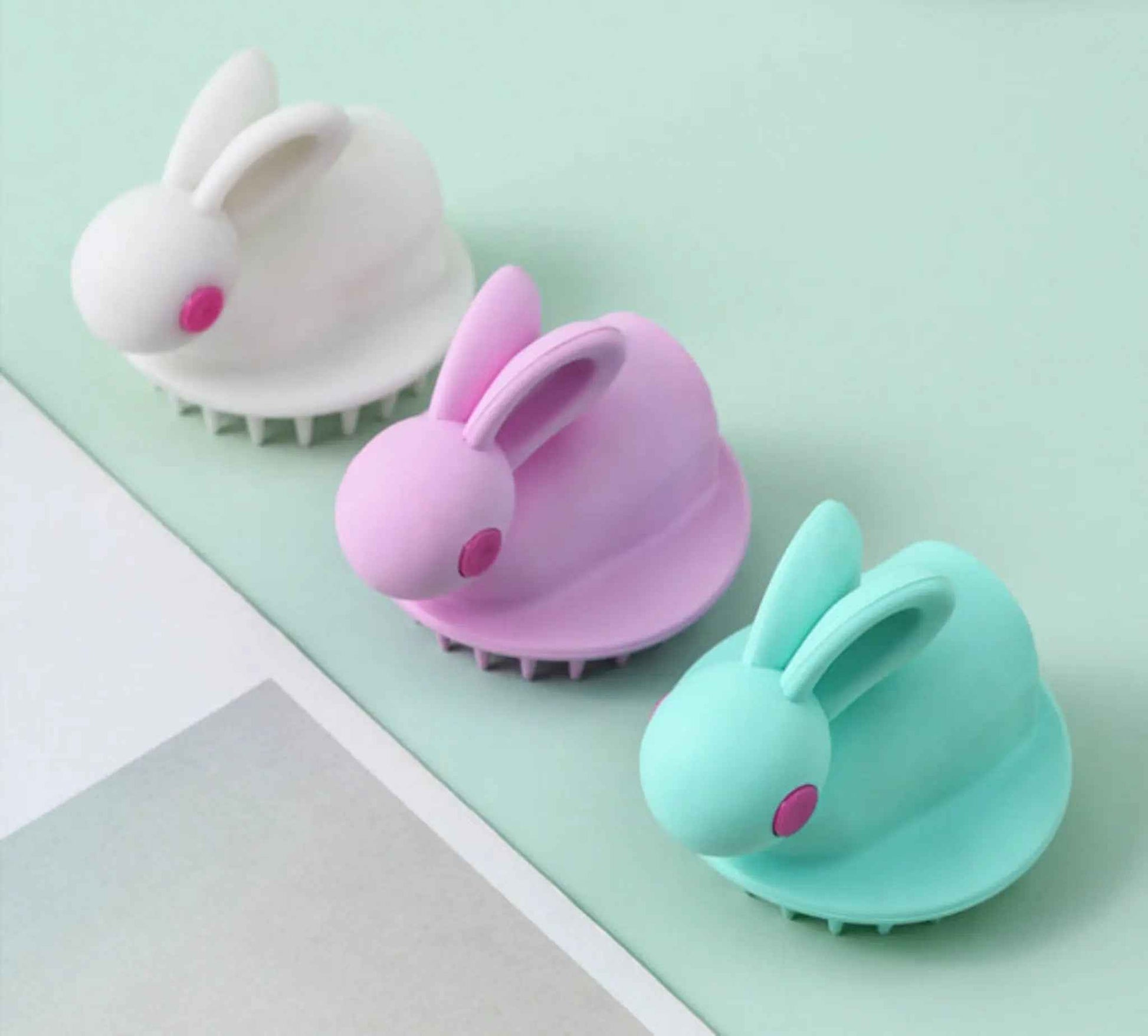 Soft Rubber Massage Scrub Brush for Kids' Scalp