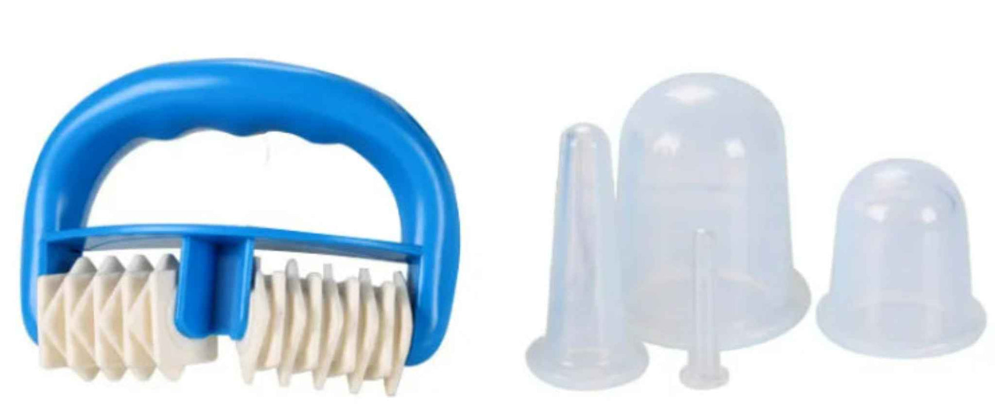 Roller Massager & 5 pc Vacuum Cupping Device Set