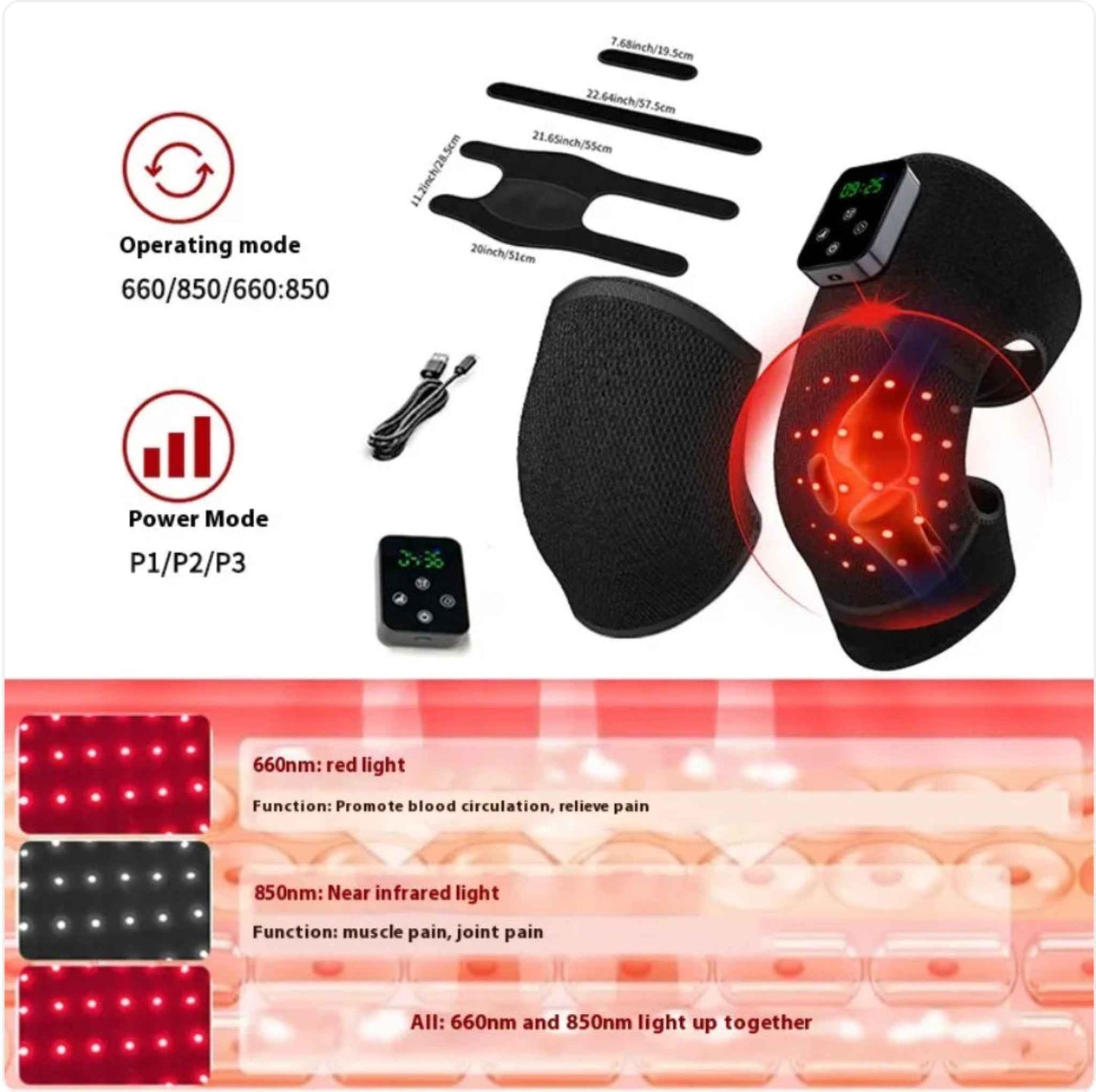 Infrared Knee Pain Relief Massager