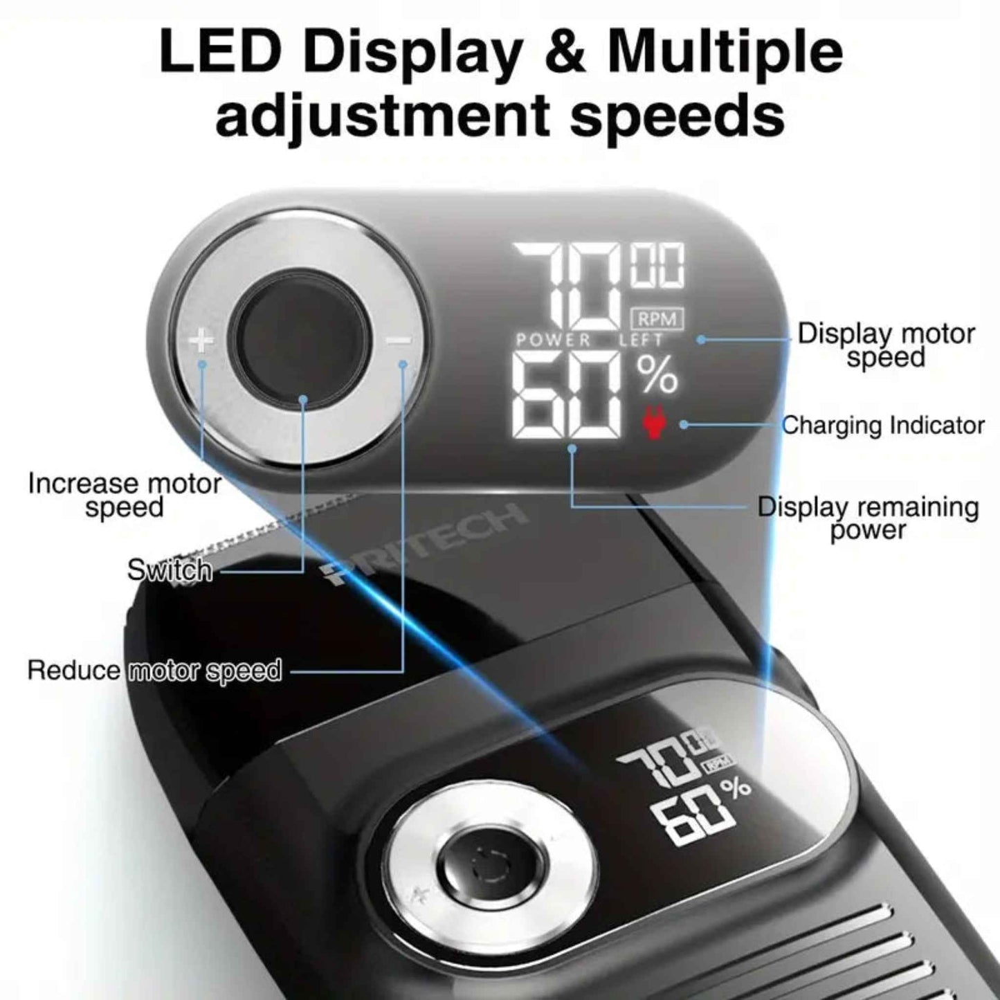 2-in-1 Electric Foil Shaver for Men