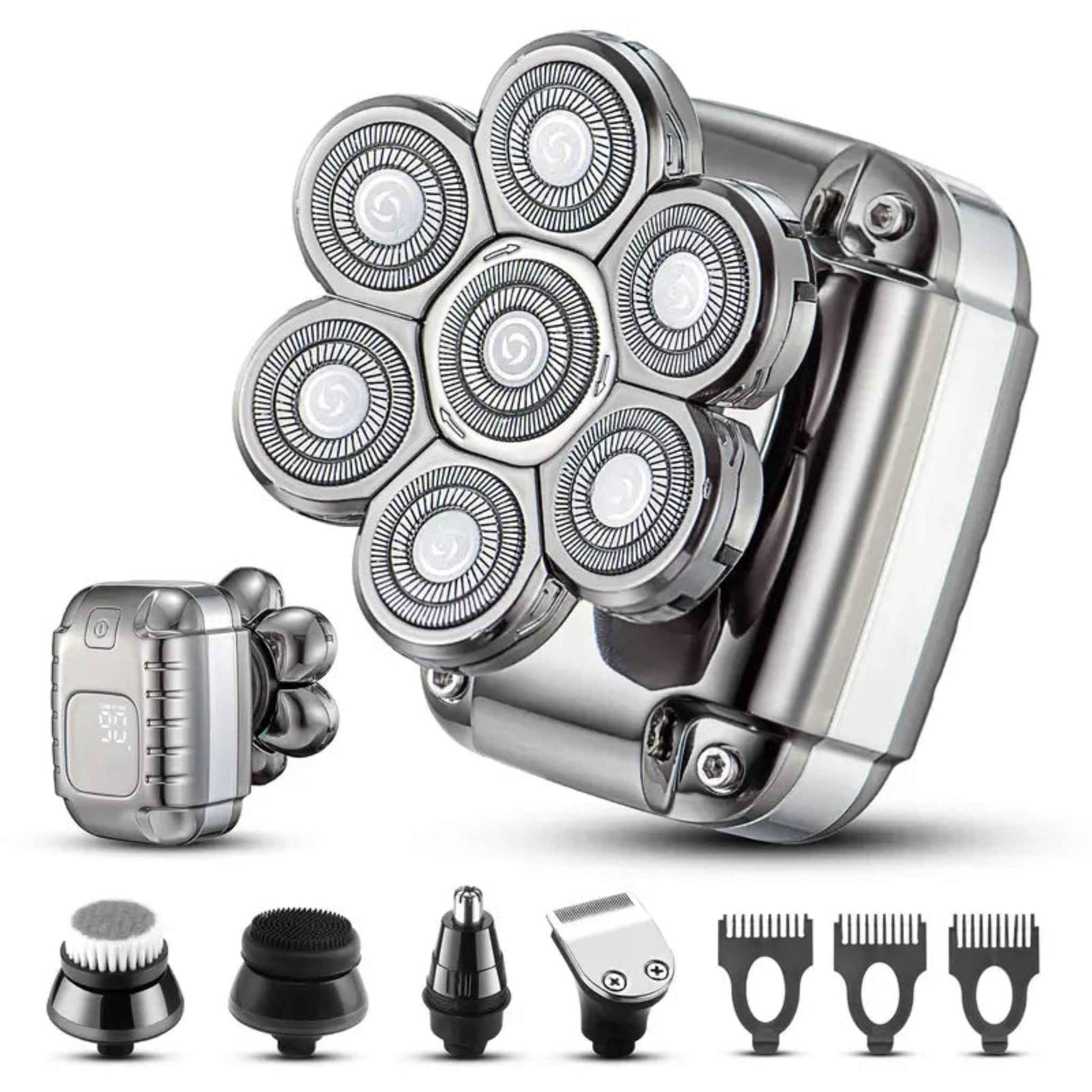 Waterproof Rechargeable Head Shaver for Men