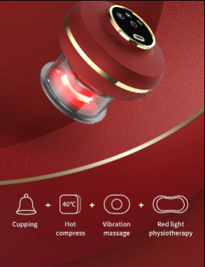 Portable Electric Cupping Massager with Red Light - Your Everyday Outlet